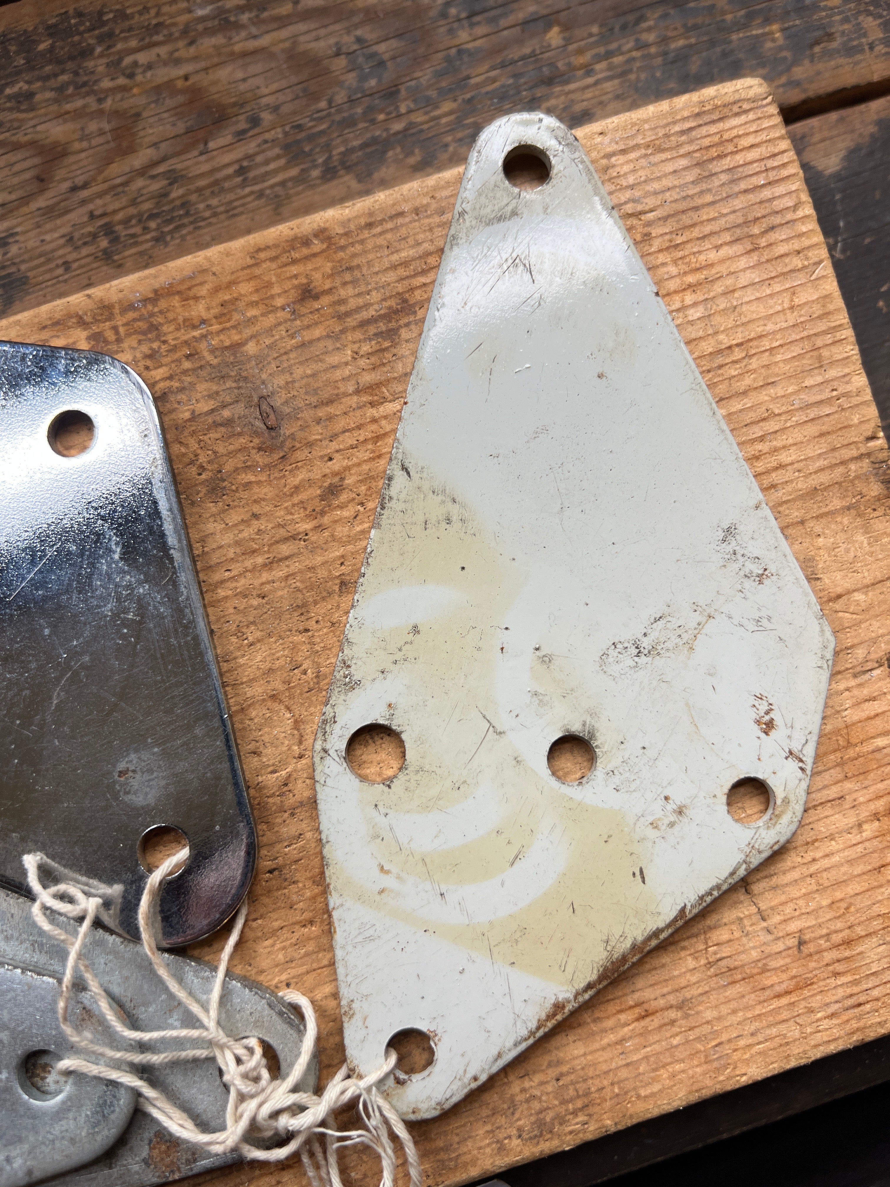 Norton commando all types exhaust steel flat brackets