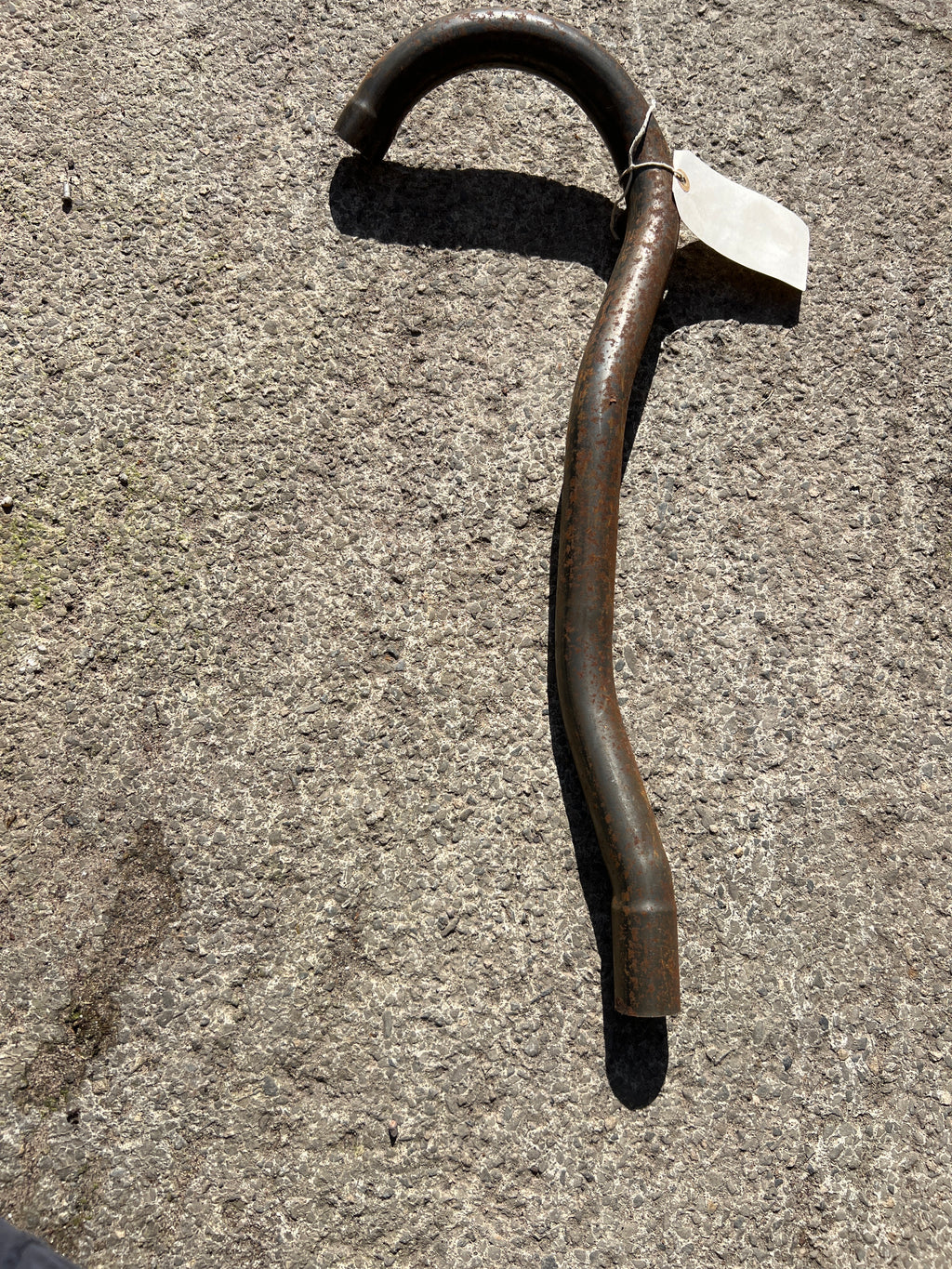 Triumph Tiger Cub inside frame high level exhaust pipe