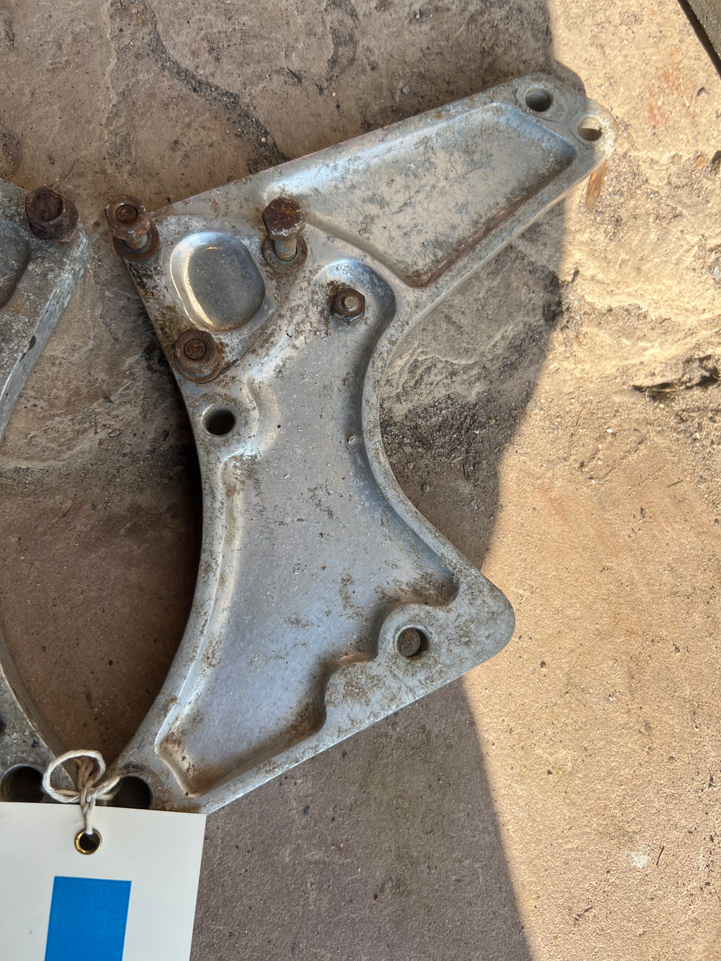 Norton Commando Alloy foot rest plates Second hand pair