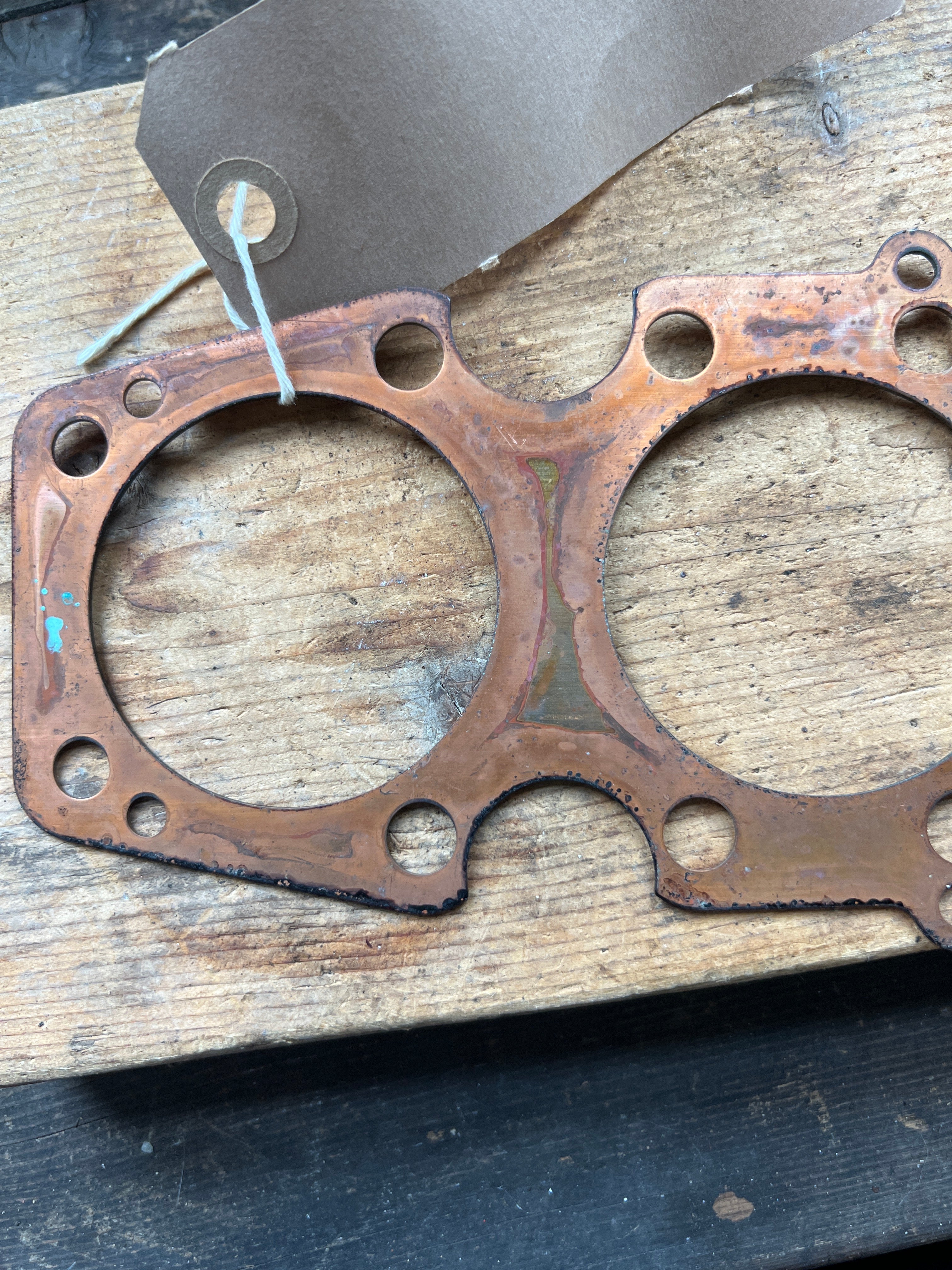 BSA Triumph T150 T160 R3 solid copper cylinder head gasket NOS