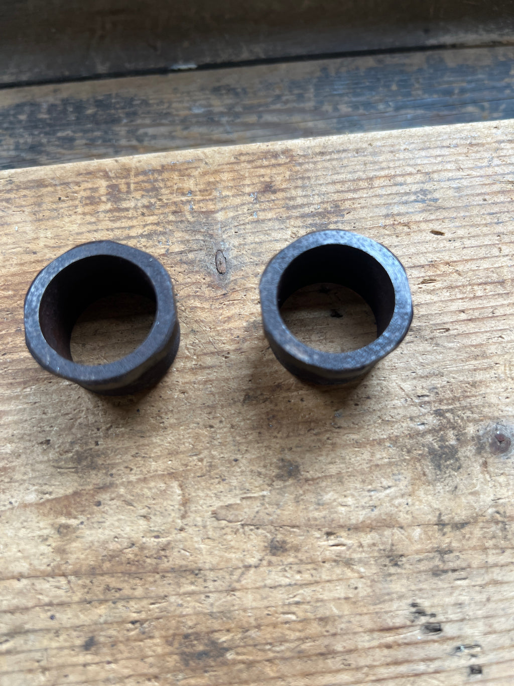 BSA Triumph fork stanchion stop nuts