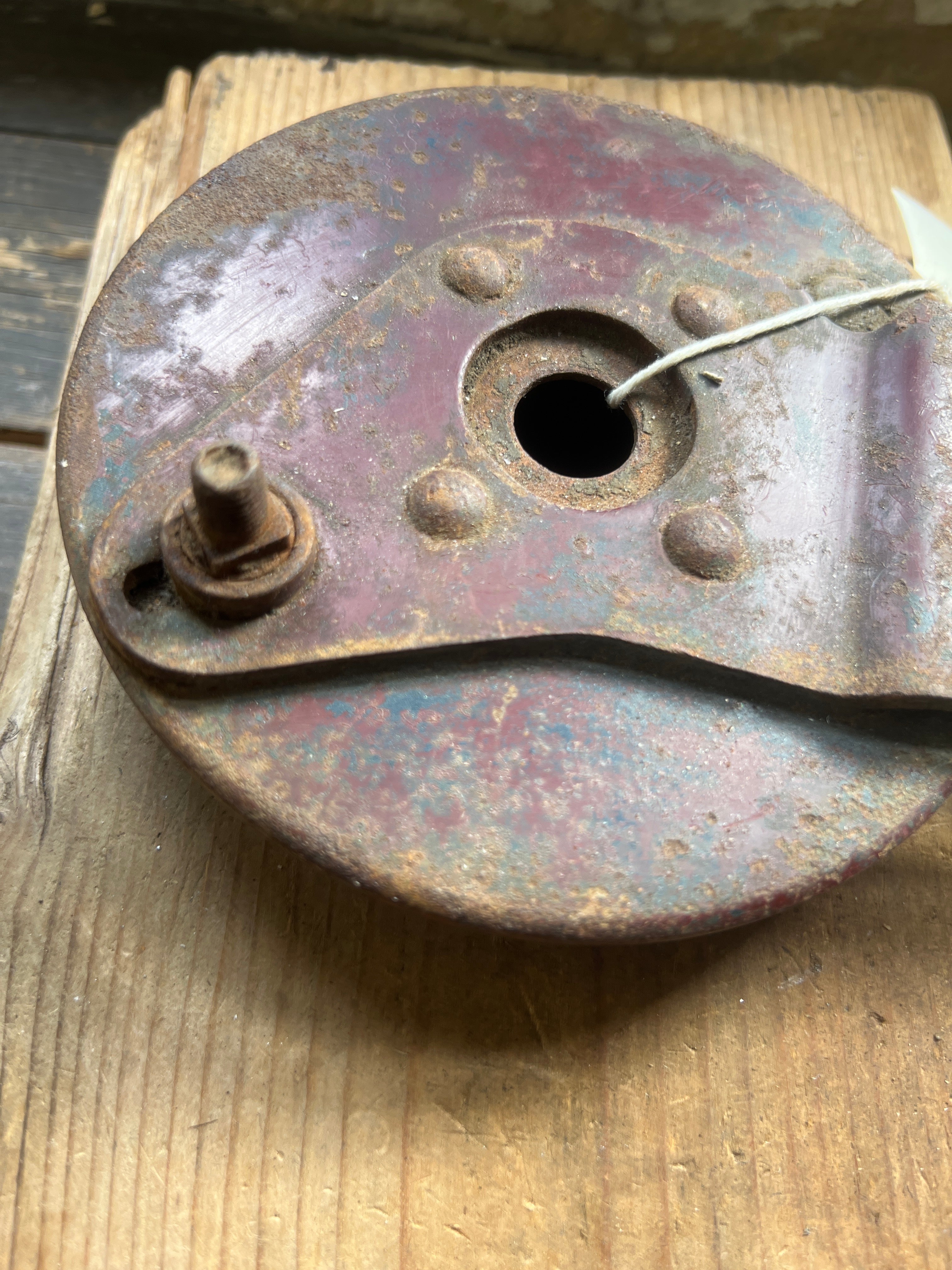 90-6169 BSA D5 Bantam early swinging arm rear brake plate