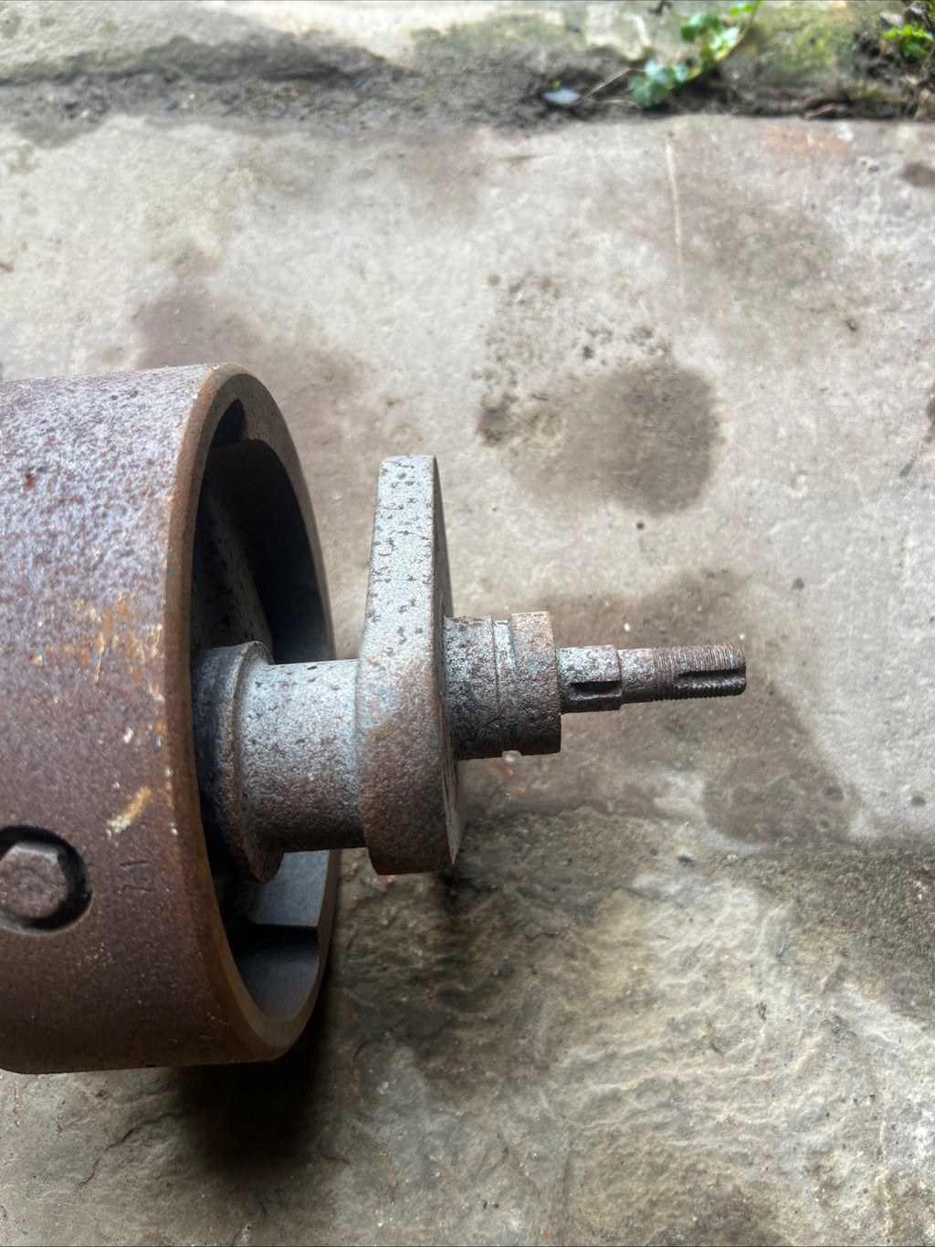 BSA A50 crankshaft with flywheel used