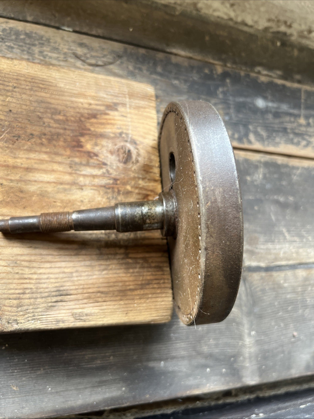 BSA Bantam D1 Etc Early Crank Shaft Wheels With Good Shafts
