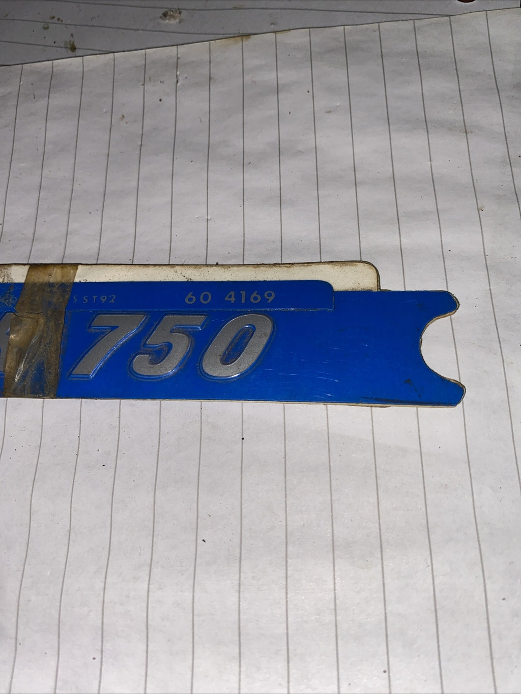 Triumph Tiger 750 Blue Side Panel Decals