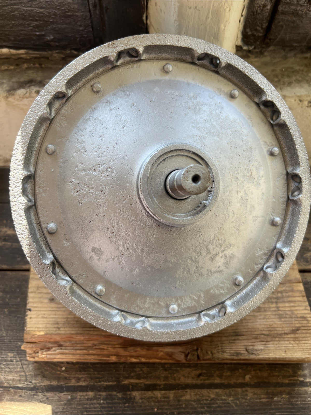 Triumph/BSA 650 Pre Unit Twins 8” Full Width Cast Iron Front Hub With Spindle