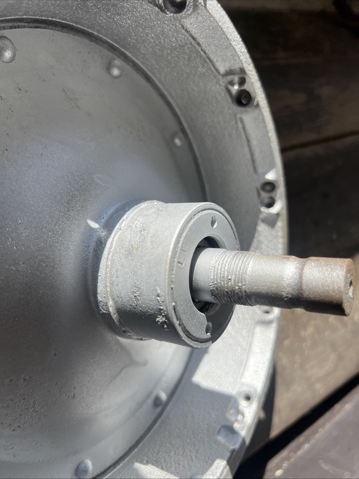 Triumph/BSA 650 Pre Unit Twins 8” Full Width Cast Iron Front Hub With Spindle