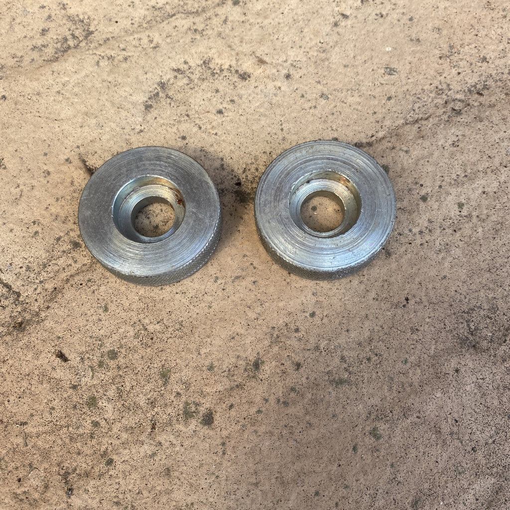 BSA A65 pre-oil Knurled swinging arm spacers 82-9537 82-9536