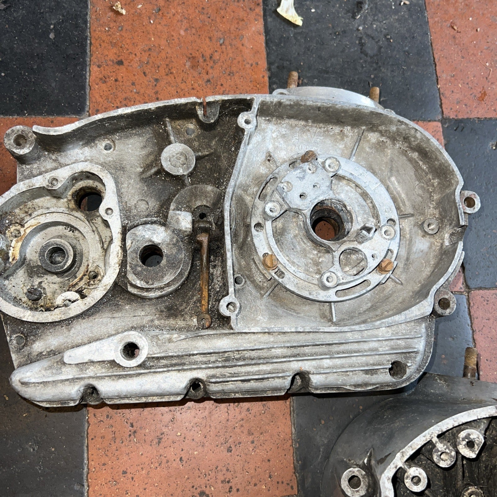 Italian MV Remains Of Bottom End In Bits Single Cylinder Push Rod Type