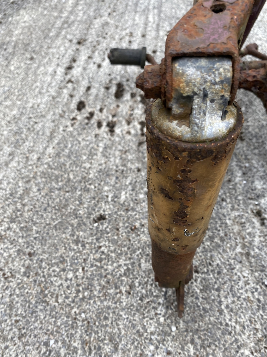 Old Vintage Villiers Motorcycle Motorbike frame