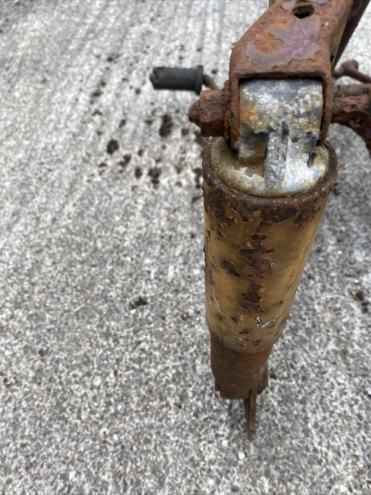 Old Vintage Villiers Motorcycle Motorbike frame