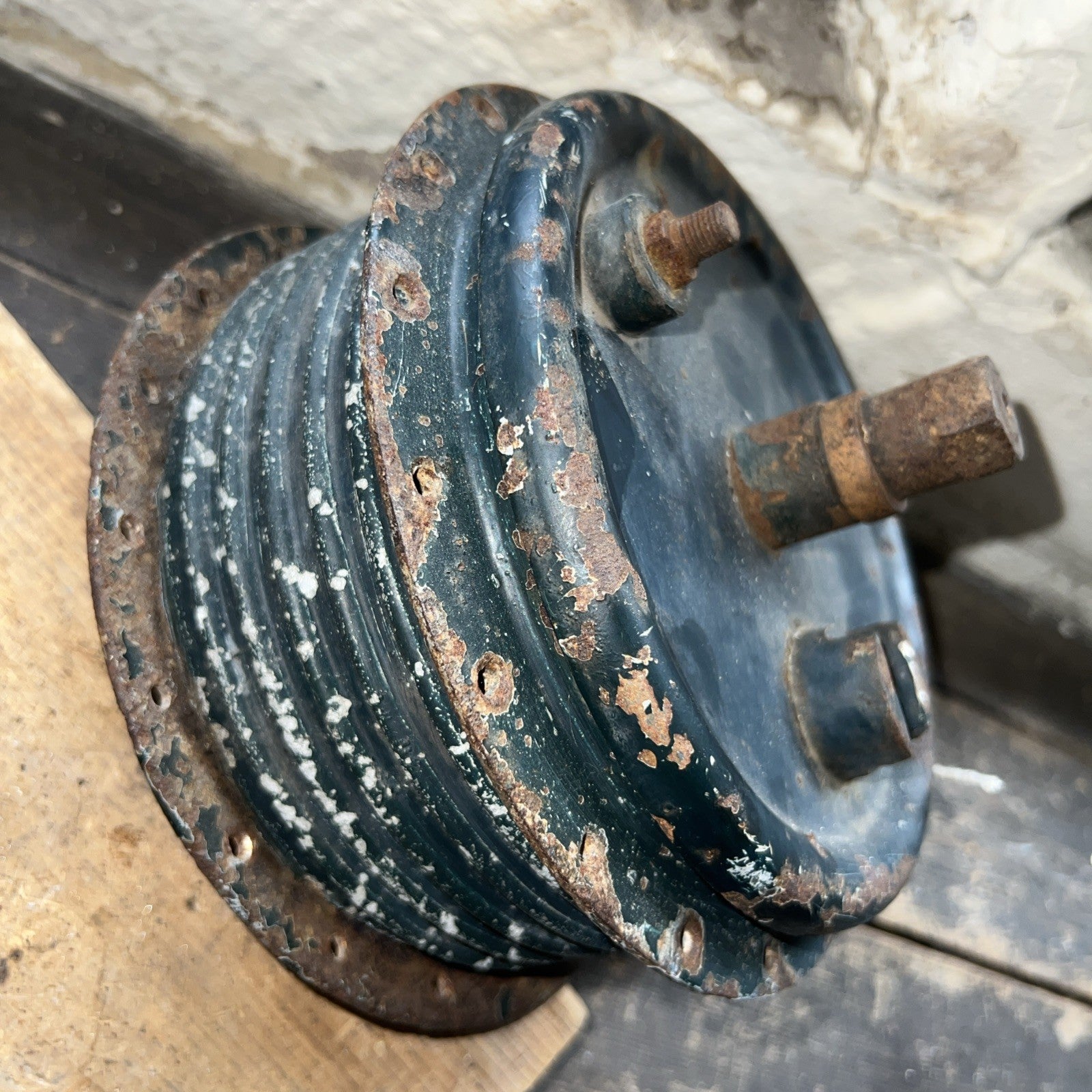 Villiers AMC 250 Front Hub 6” Brake Complete Full Width