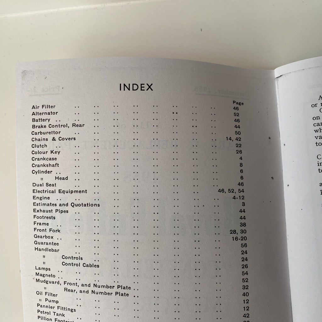 motorcycle Royal enfield “Constellation” spare &replacement parts manual