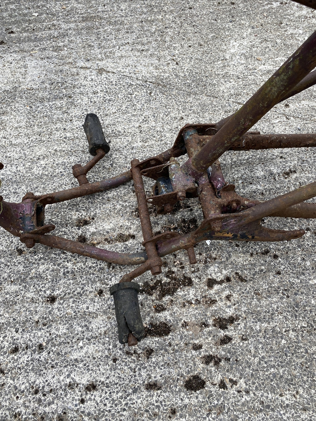 Old Vintage Villiers Motorcycle Motorbike frame
