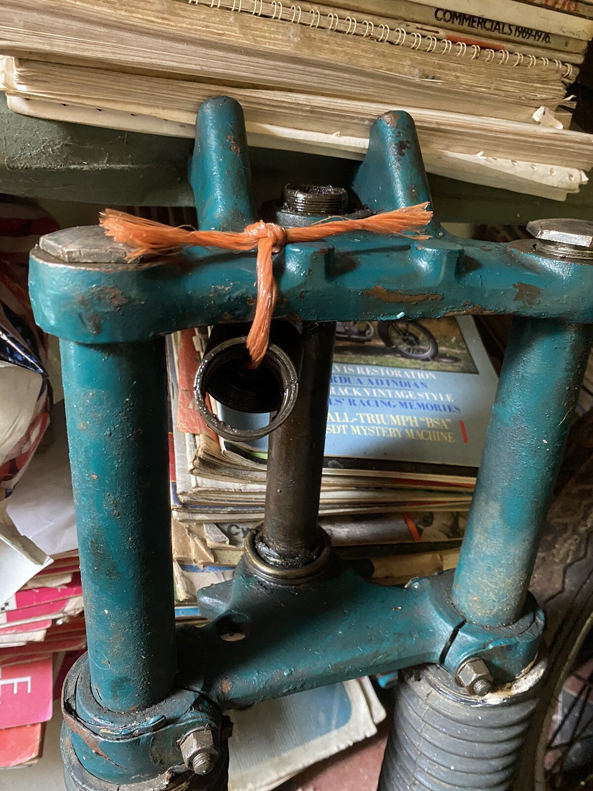 motorcycle Goldstar forks and yokes