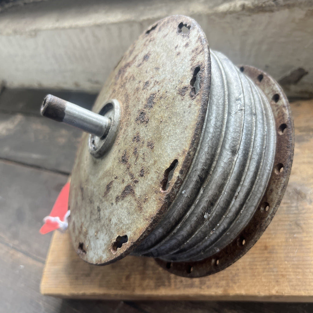 BSA Bantam D14 Late Full Width Front Hub With Spindle Assembly