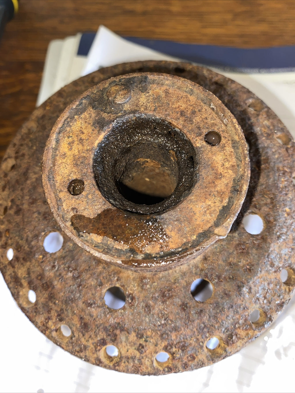 British Triumph Bolt On Type Spool Rear Hub