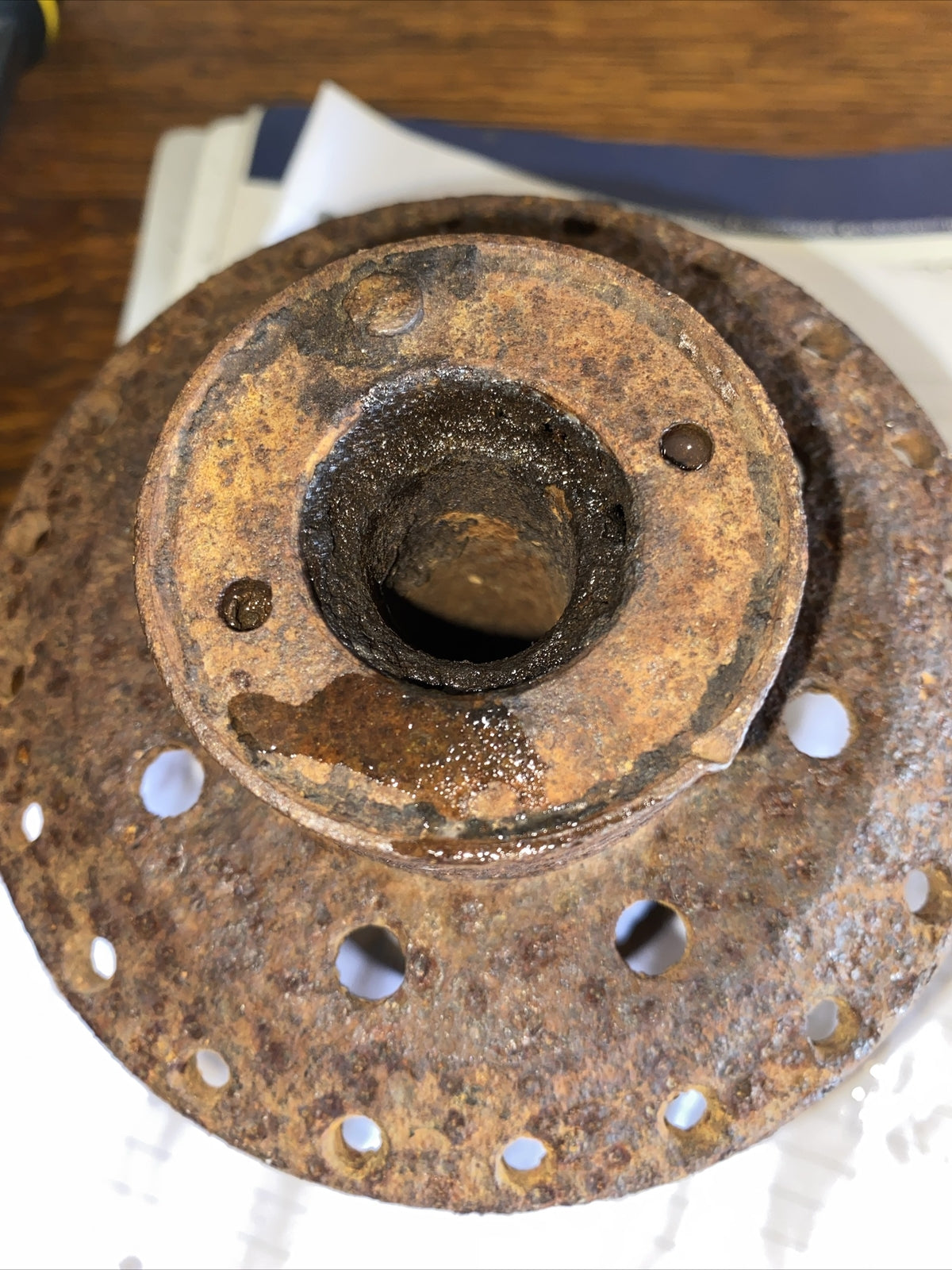 British Triumph Bolt On Type Spool Rear Hub