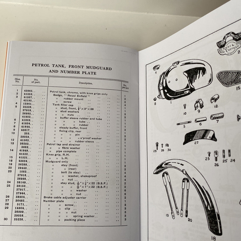 motorcycle Royal enfield “Constellation” spare &replacement parts manual