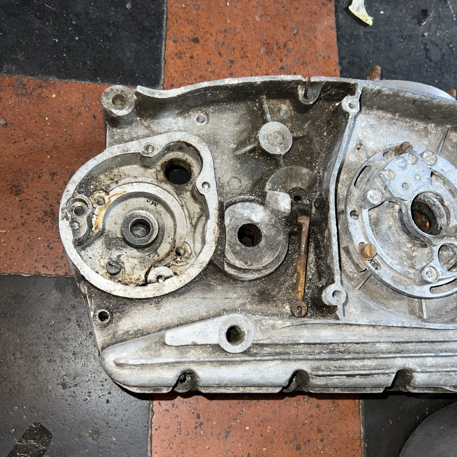 Italian MV Remains Of Bottom End In Bits Single Cylinder Push Rod Type