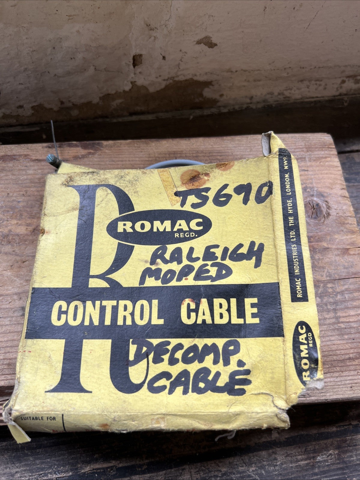 Romac Cable TS690 Raleigh Moped 50cc Decompressor Cable NOS