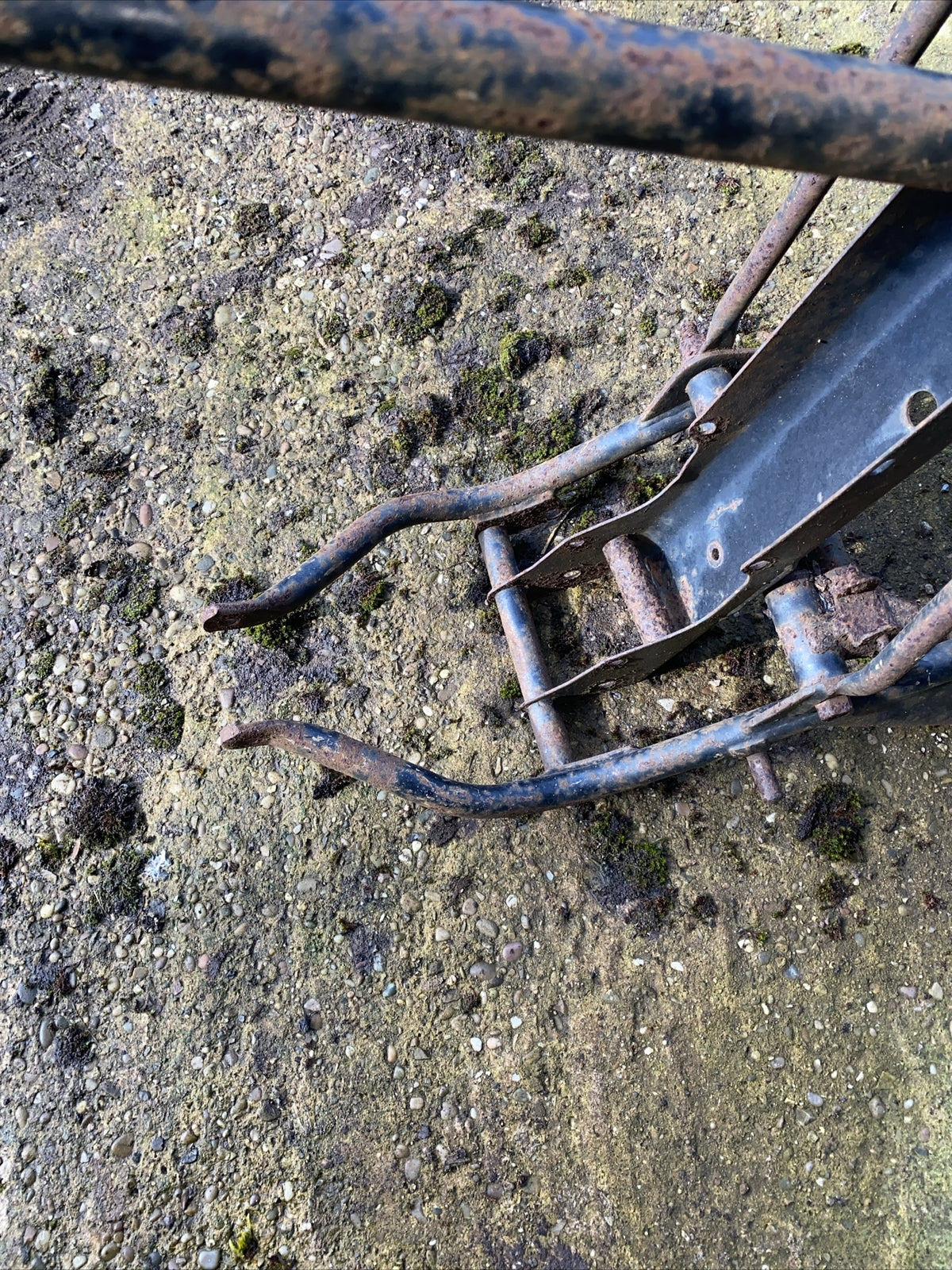 Classic Vintage Motorcycle AMC Main Frame With Swinging Arm