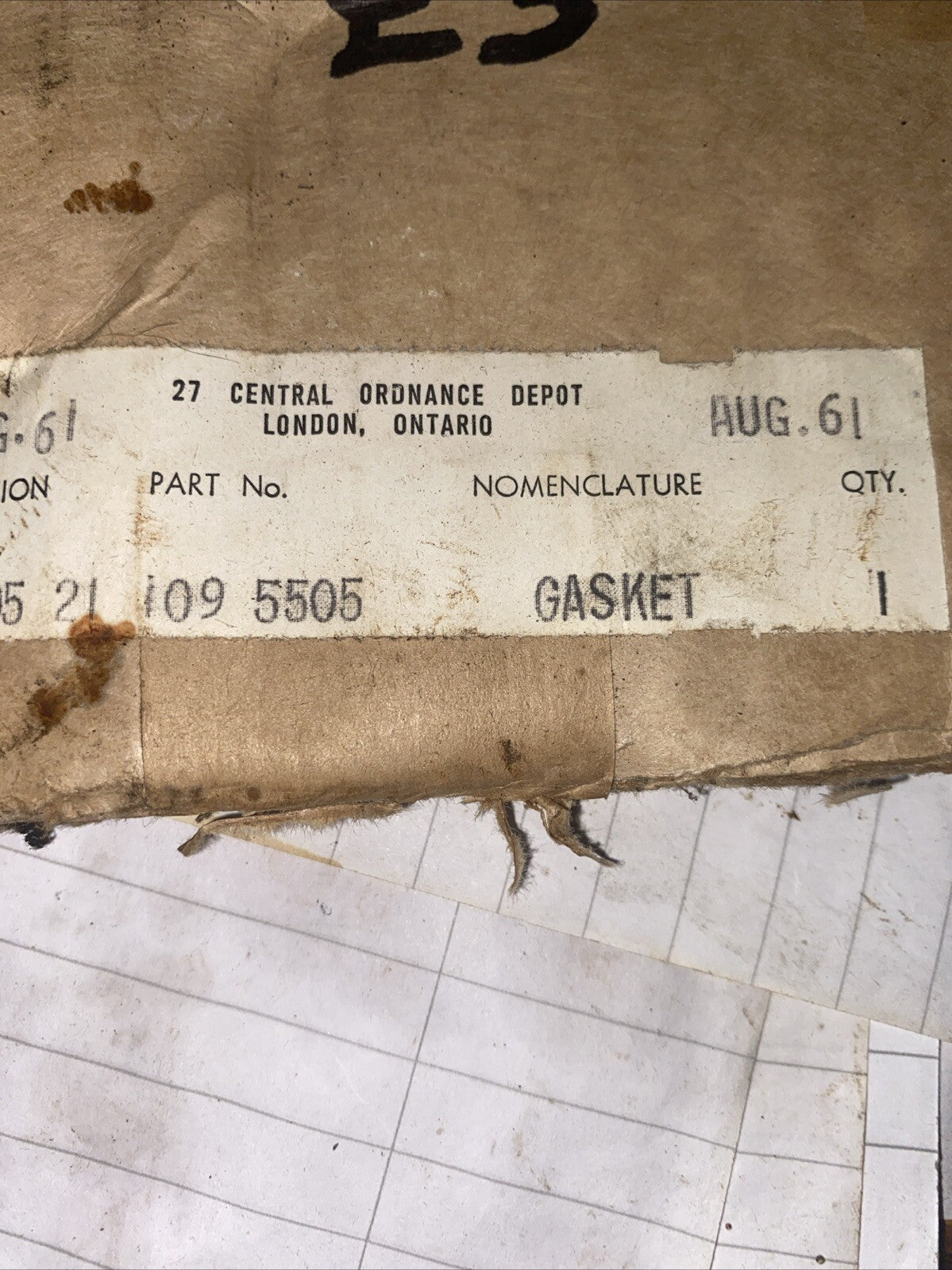 BSA A65 Rocker Box Gasket 109-5505