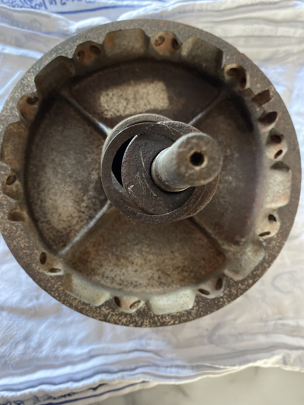 BSA C15 Front Hub With Spindle Classic Bike Motorbike Part