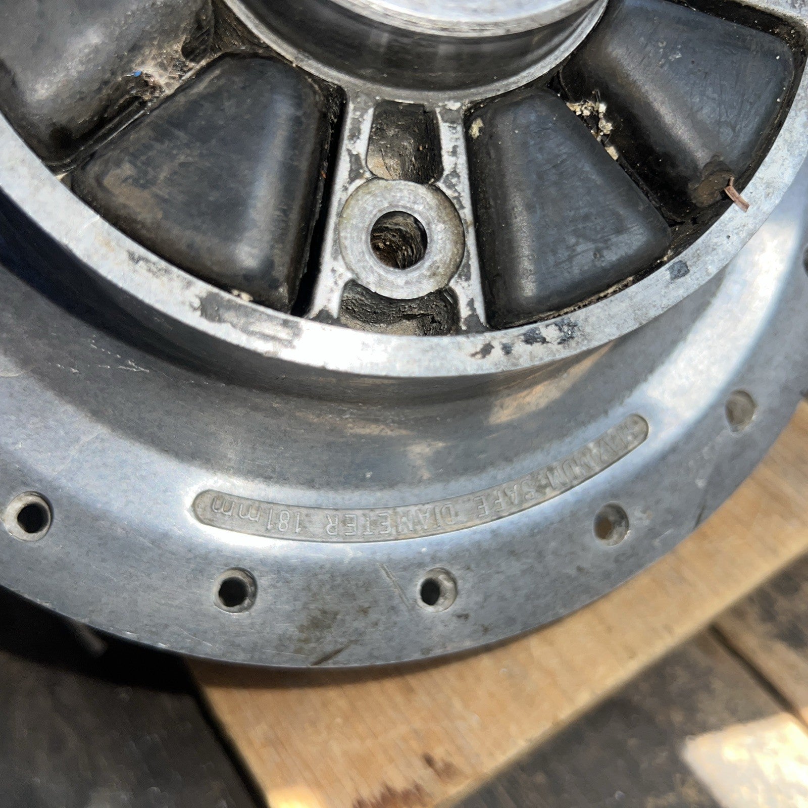 Harley Davidson/Aermachi Alloy Rear Brake Wheel Hub Complete With Brake Plate