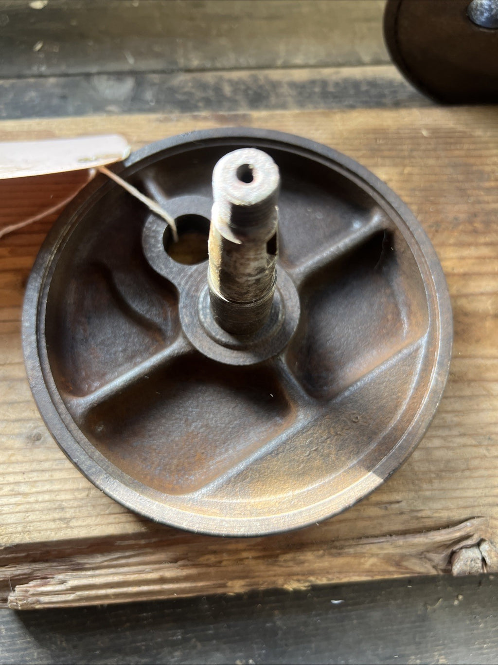 BSA Bantam D1 Etc Early Crank Shaft Wheels With Good Shafts