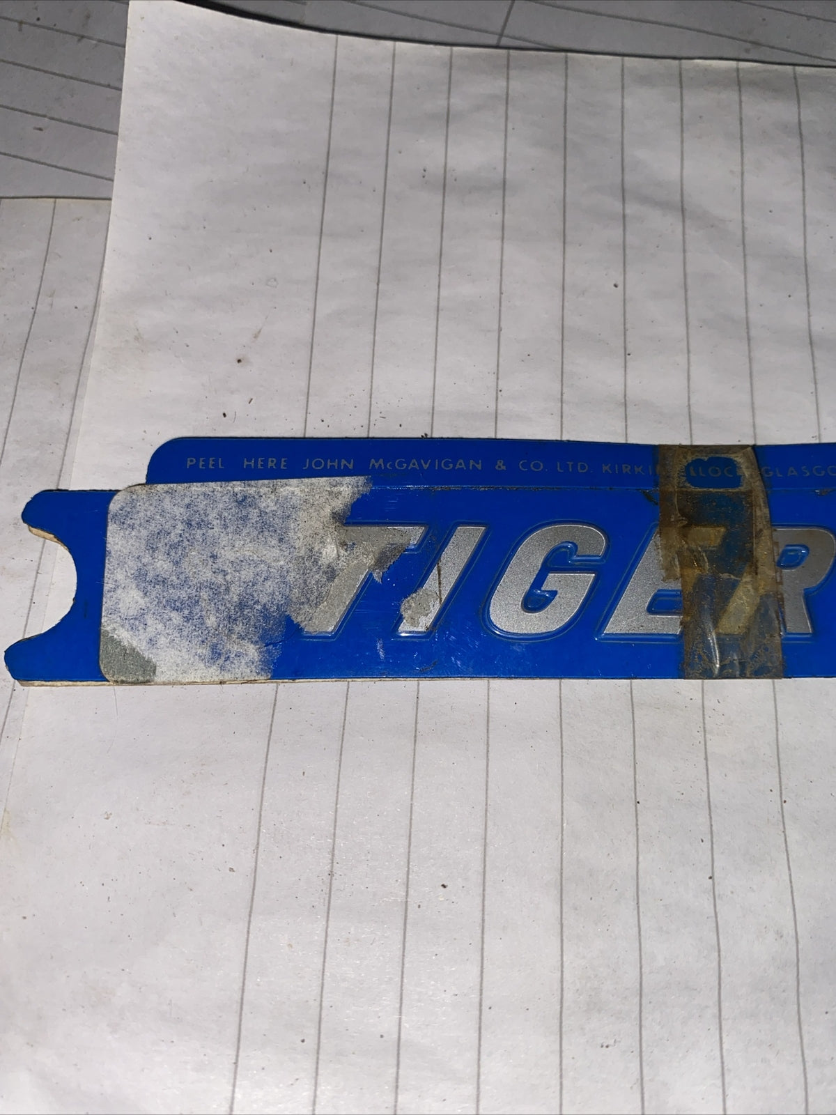 Triumph Tiger 750 Blue Side Panel Decals
