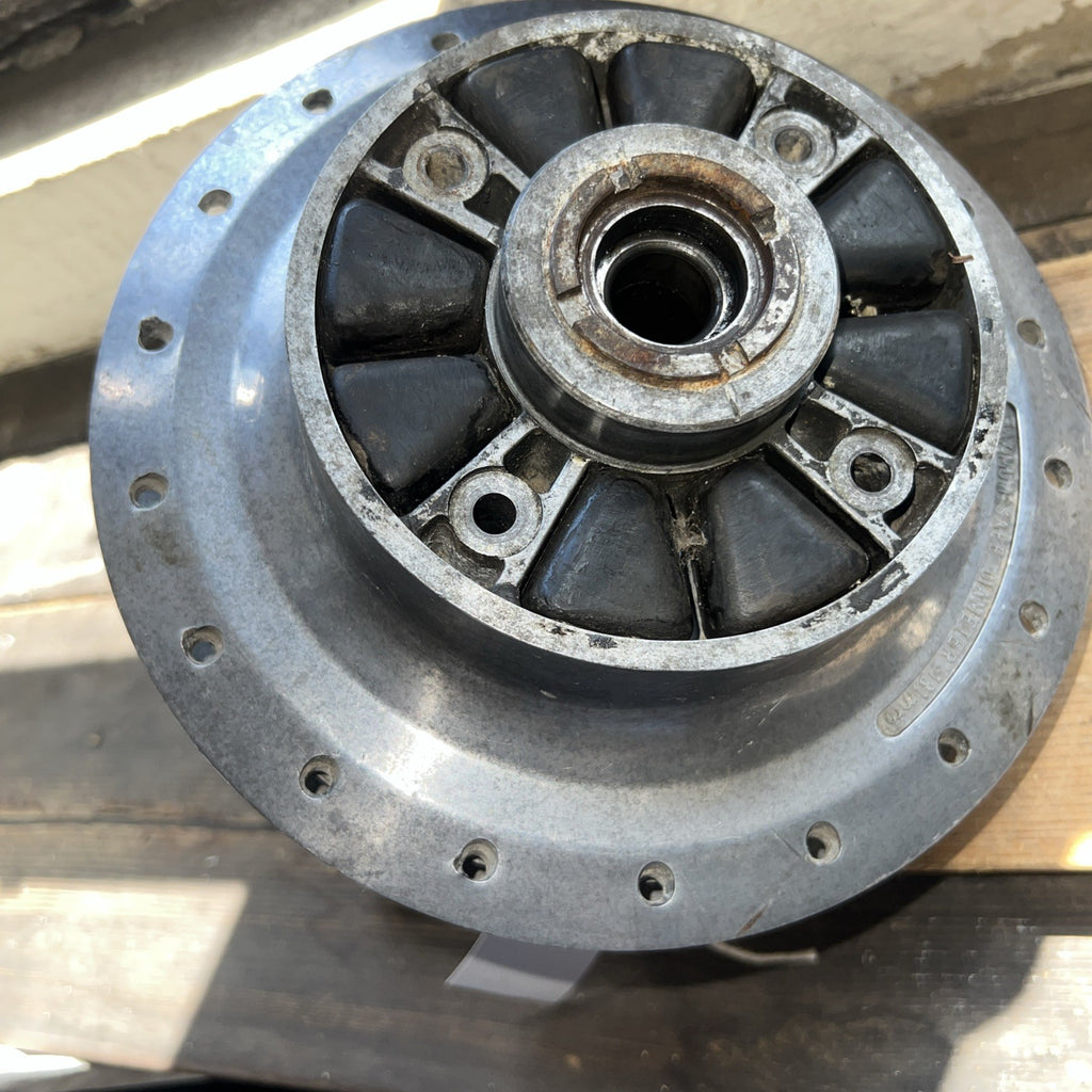 Harley Davidson/Aermachi Alloy Rear Brake Wheel Hub Complete With Brake Plate