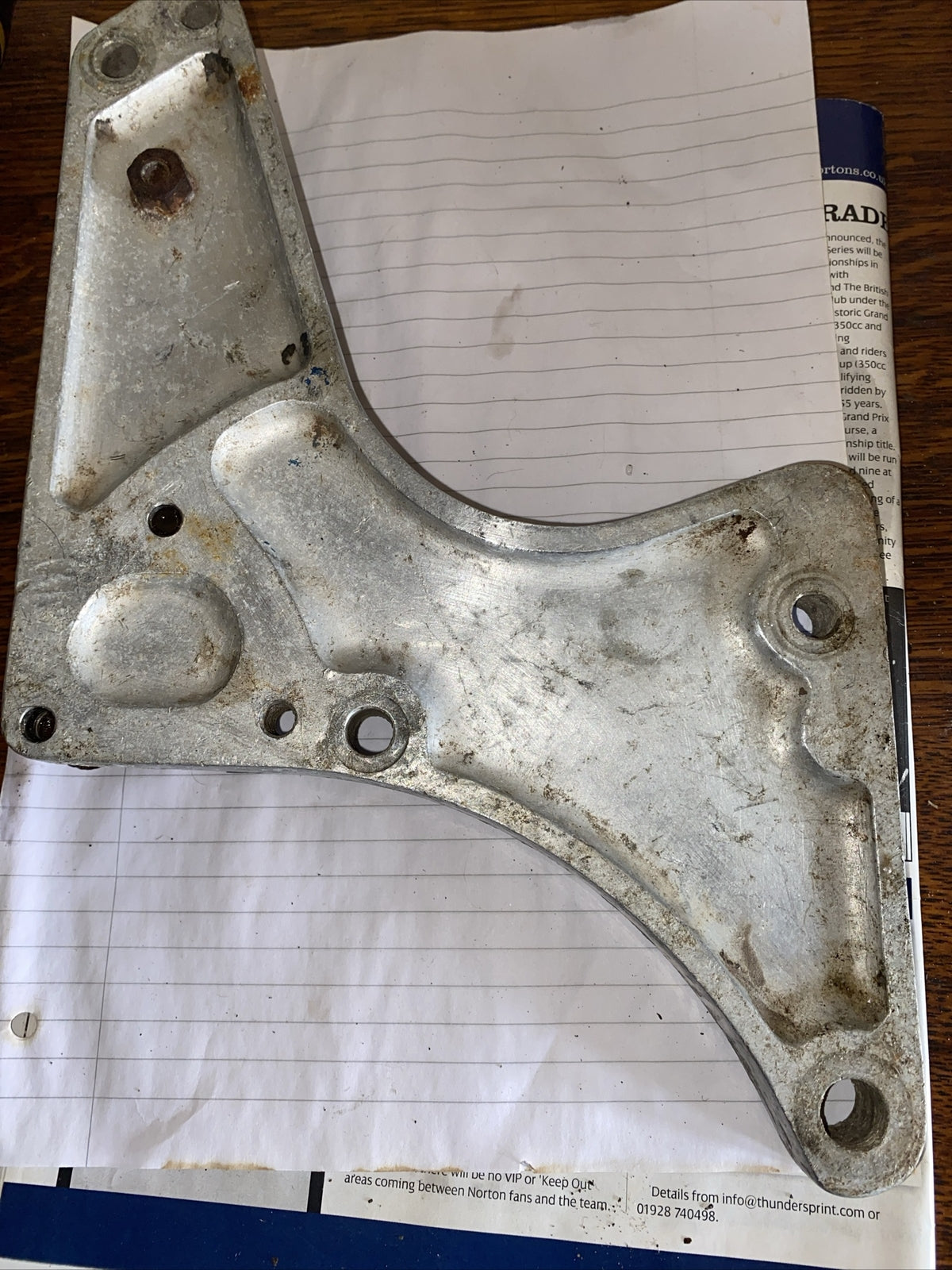 norton comando alloy foot Rear Foot Rest Plates pair