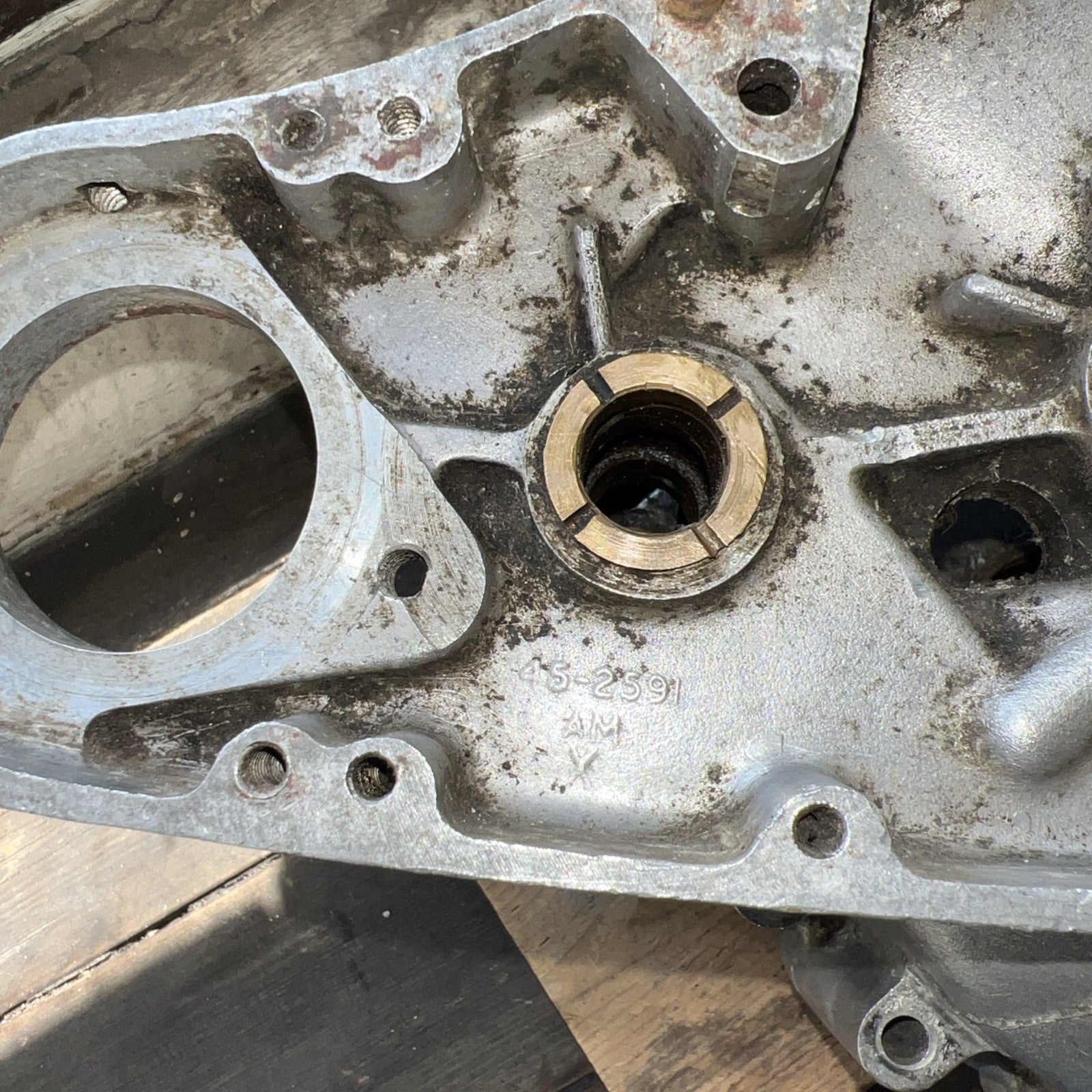 Ariel 650 Huntmaster Crankcases Marked LF731