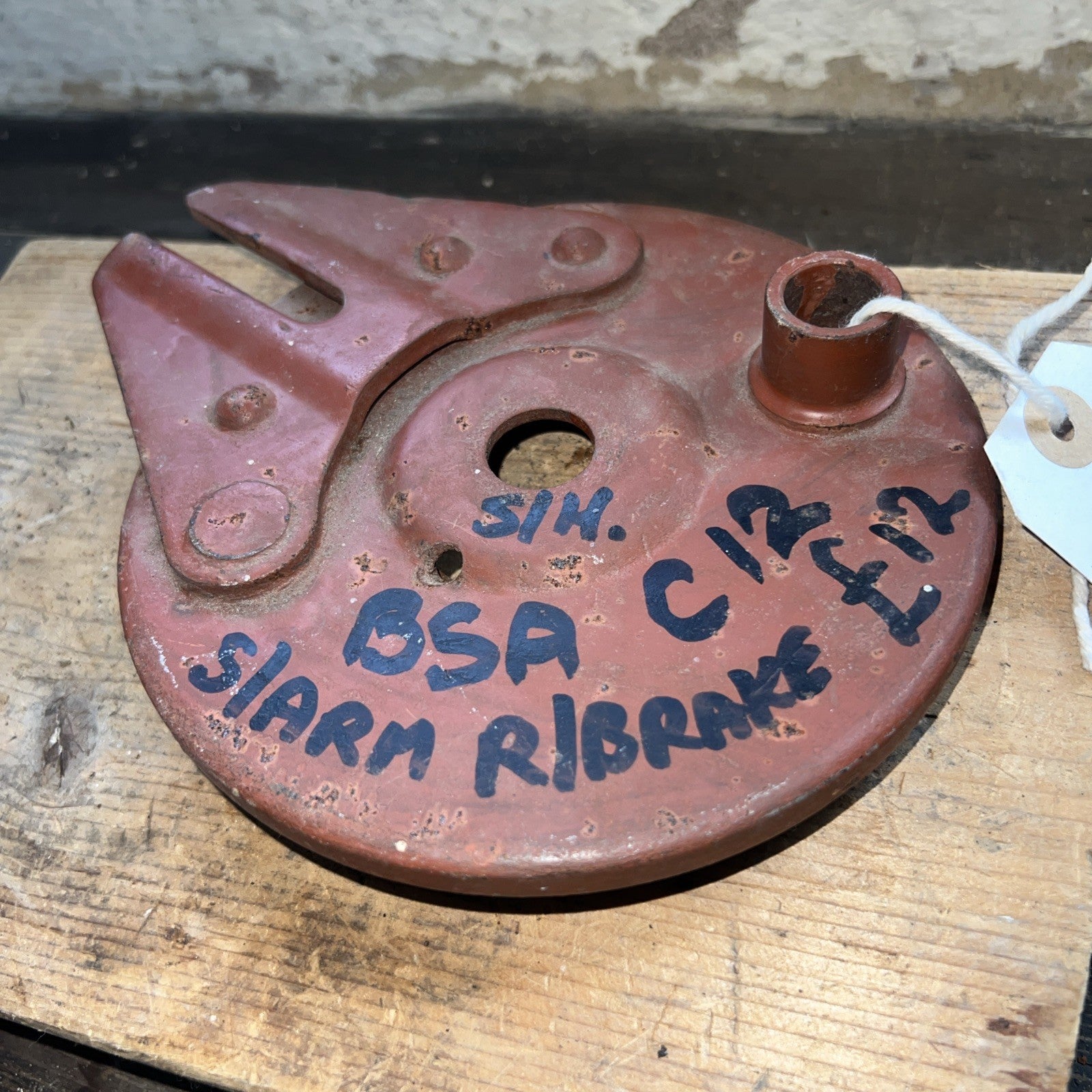 BSA C12 250cc Rear Brake Plate
