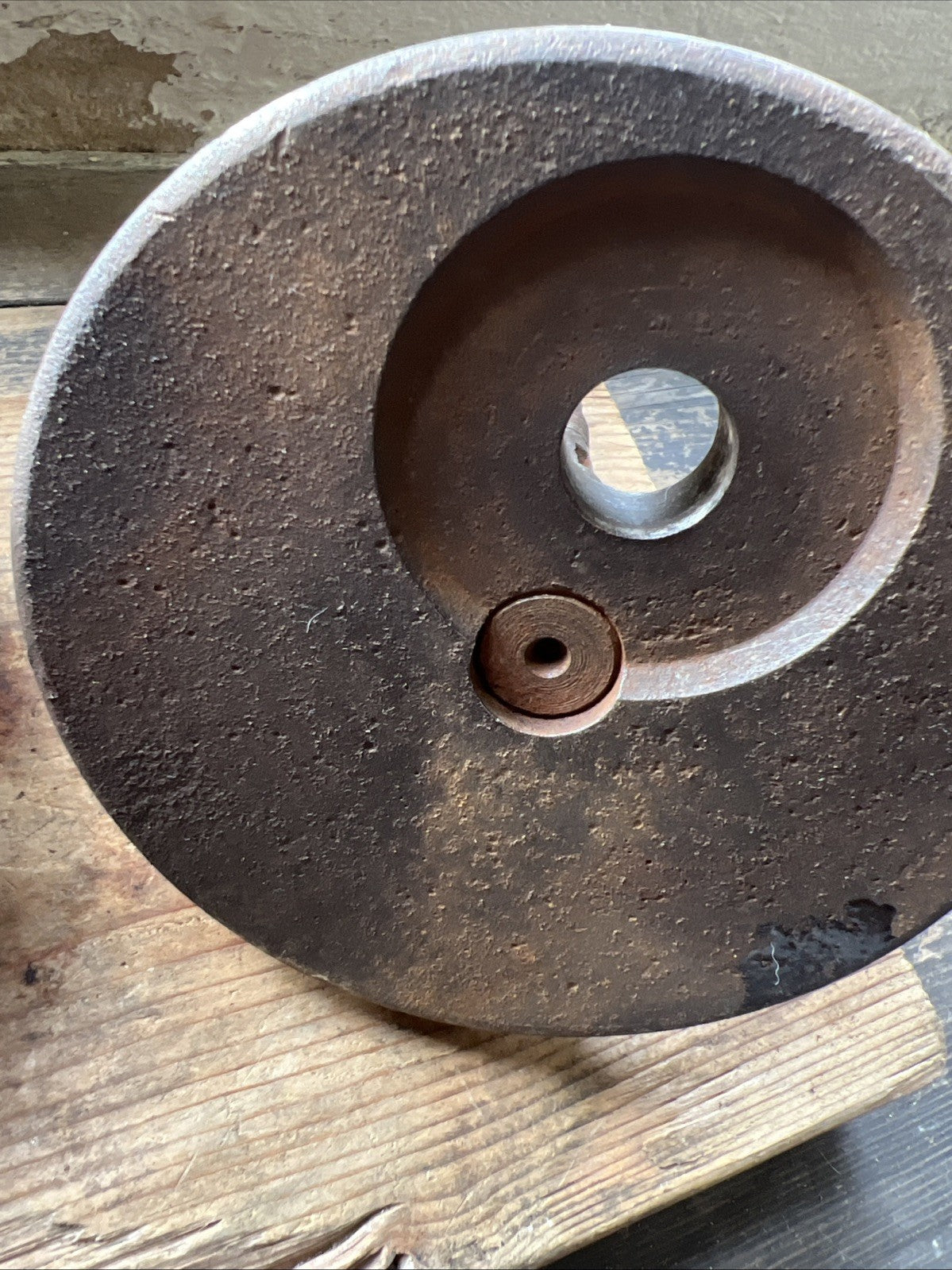 BSA Bantam D1 Etc Early Crank Shaft Wheels With Good Shafts