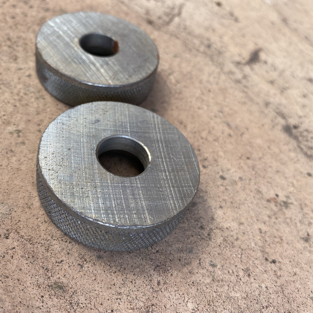 BSA A65 pre-oil Knurled swinging arm spacers 82-9537 82-9536