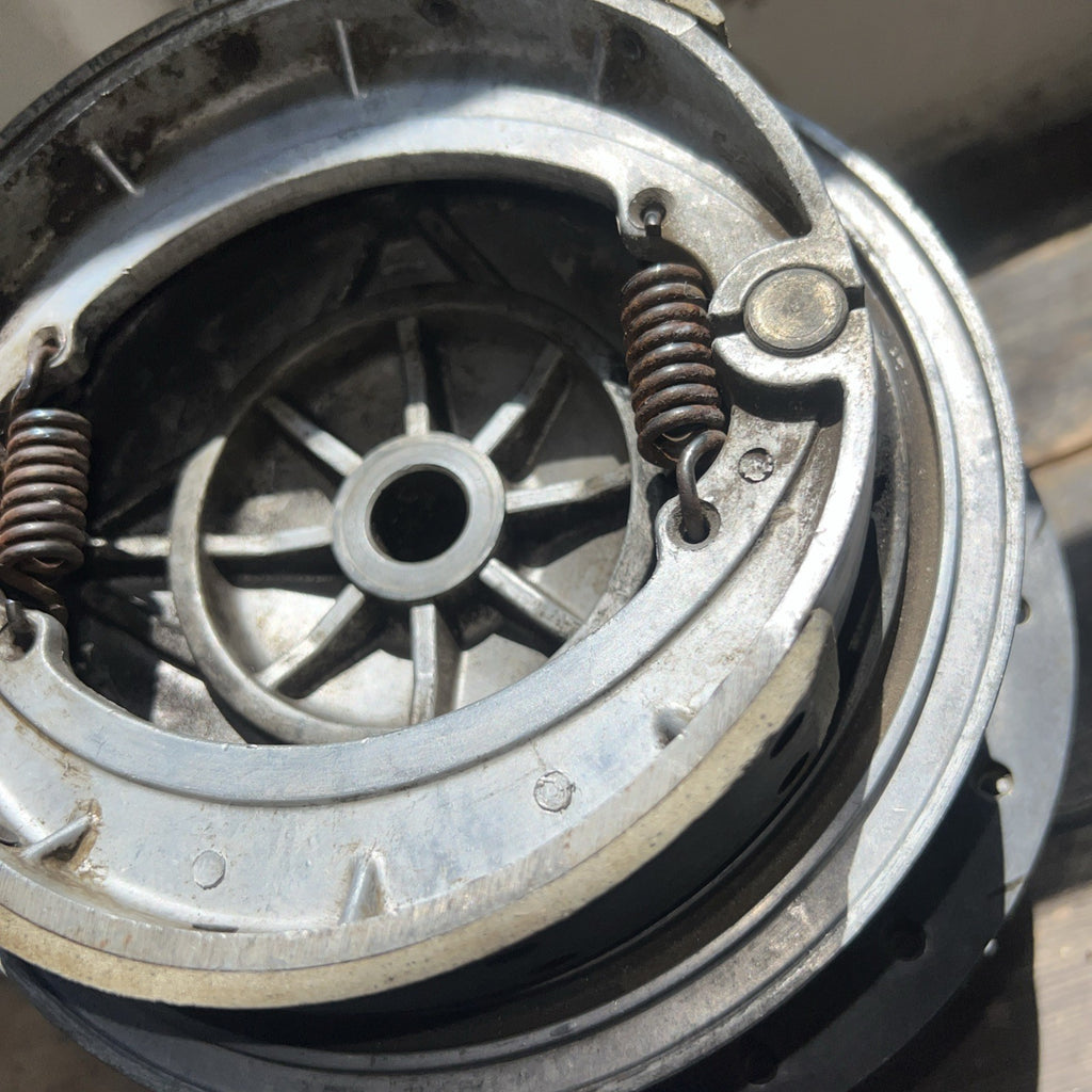 Harley Davidson/Aermachi Alloy Rear Brake Wheel Hub Complete With Brake Plate