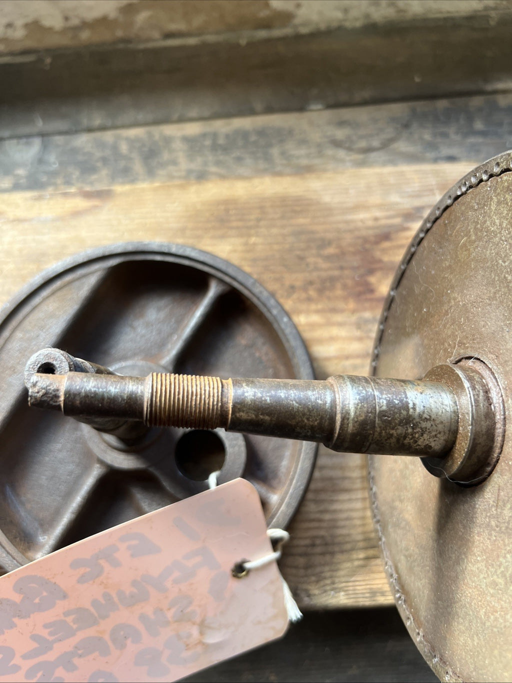 BSA Bantam D1 Etc Early Crank Shaft Wheels With Good Shafts