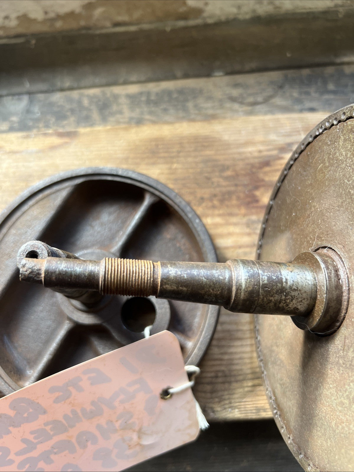 BSA Bantam D1 Etc Early Crank Shaft Wheels With Good Shafts