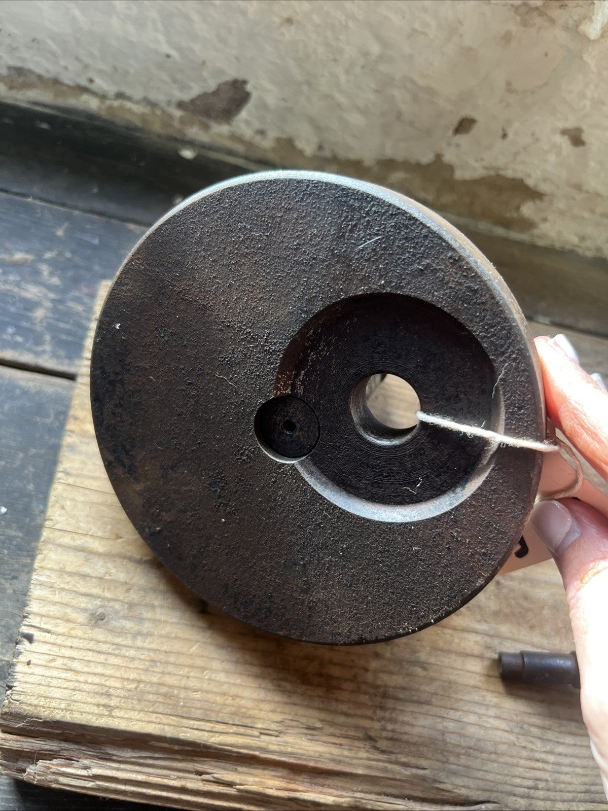 BSA Bantam D1 Etc Early Crank Shaft Wheels With Good Shafts