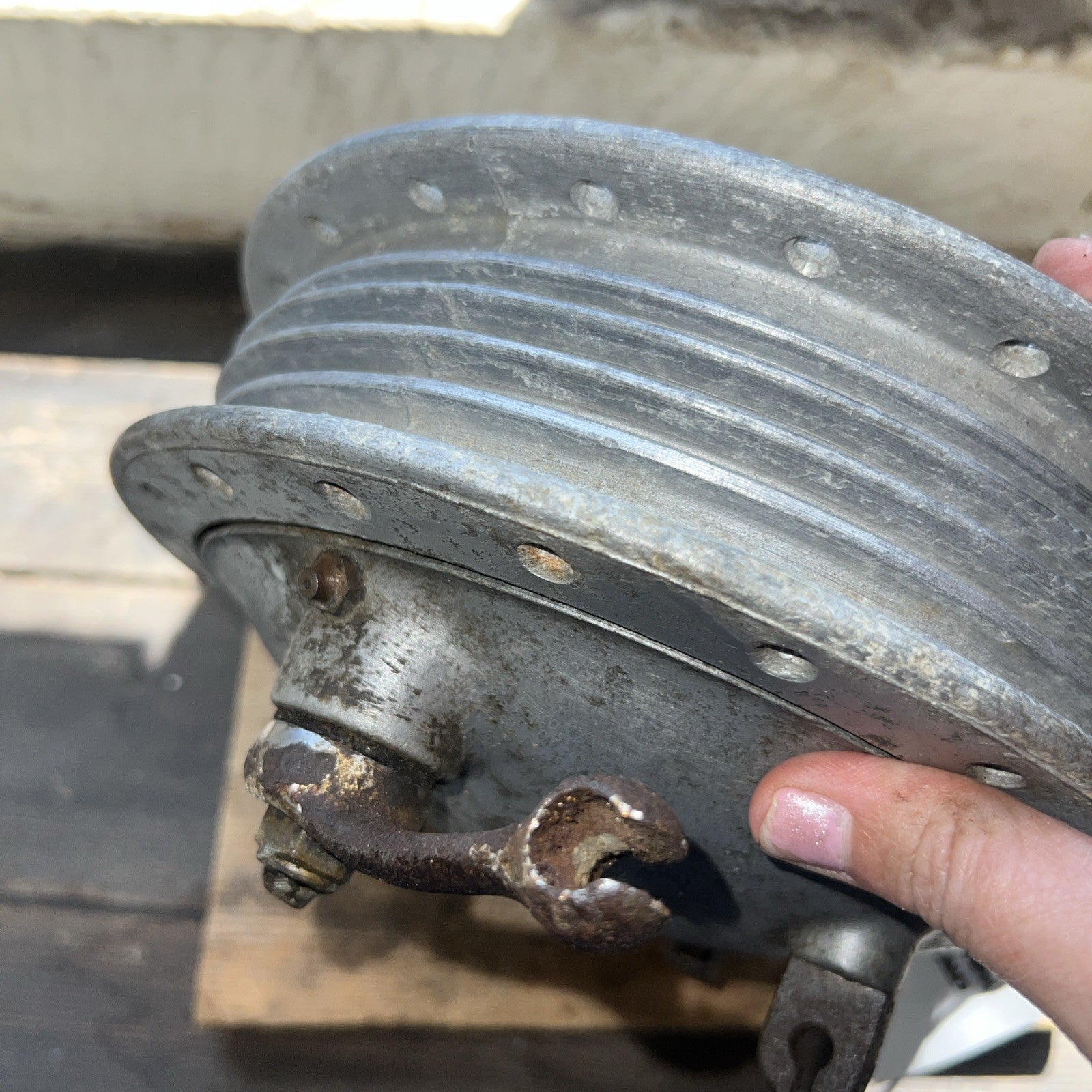 Ariel BSA Full Width Alloy Front Hub Complete With Brake