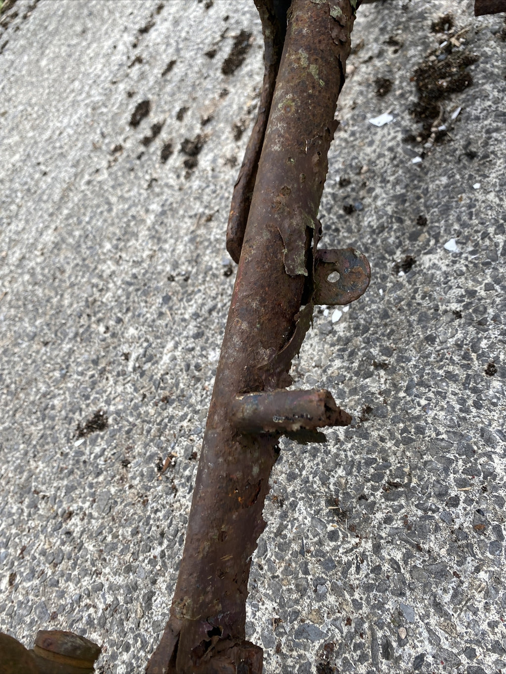 Old Vintage Villiers Motorcycle Motorbike frame