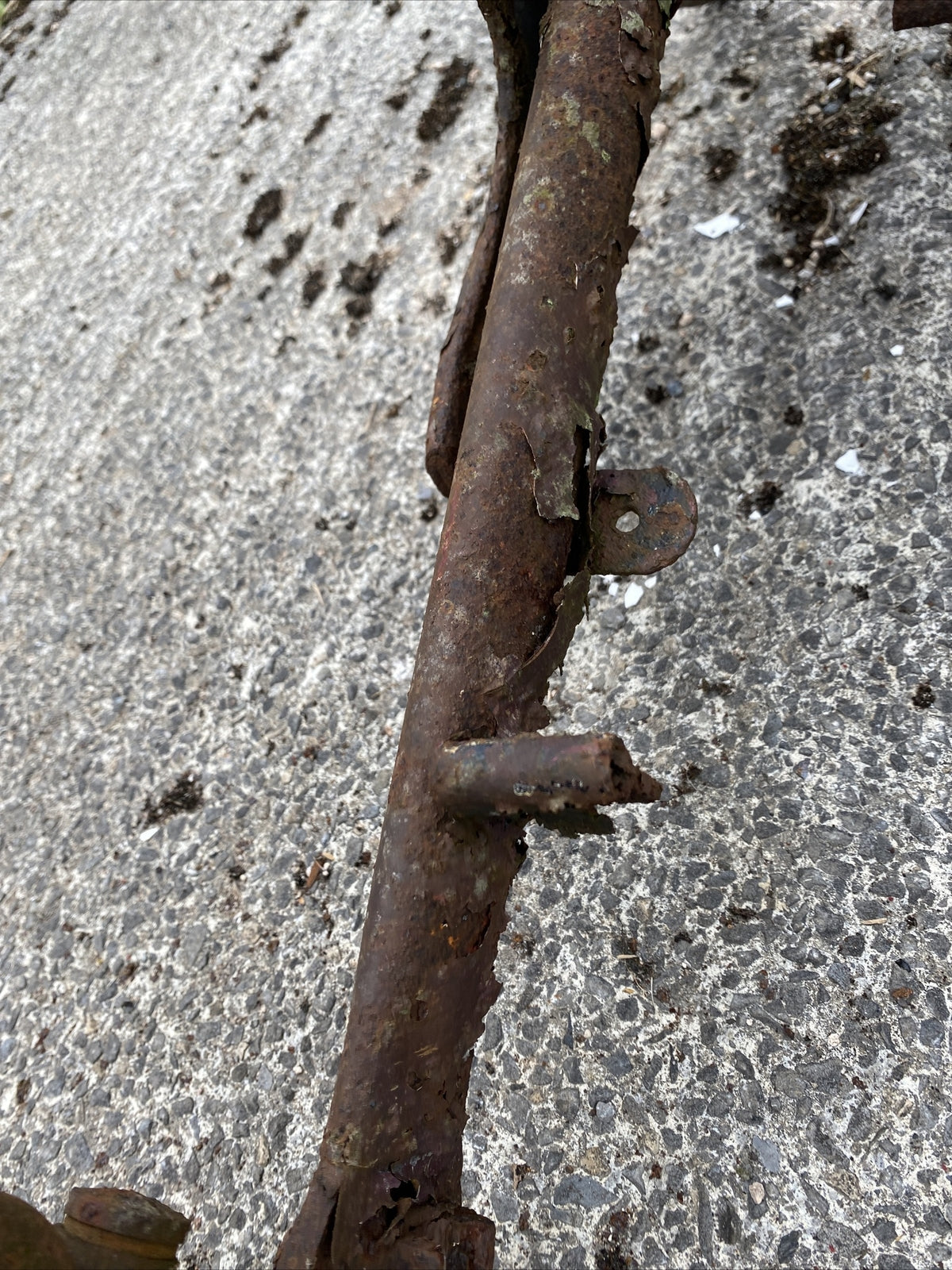 Old Vintage Villiers Motorcycle Motorbike frame