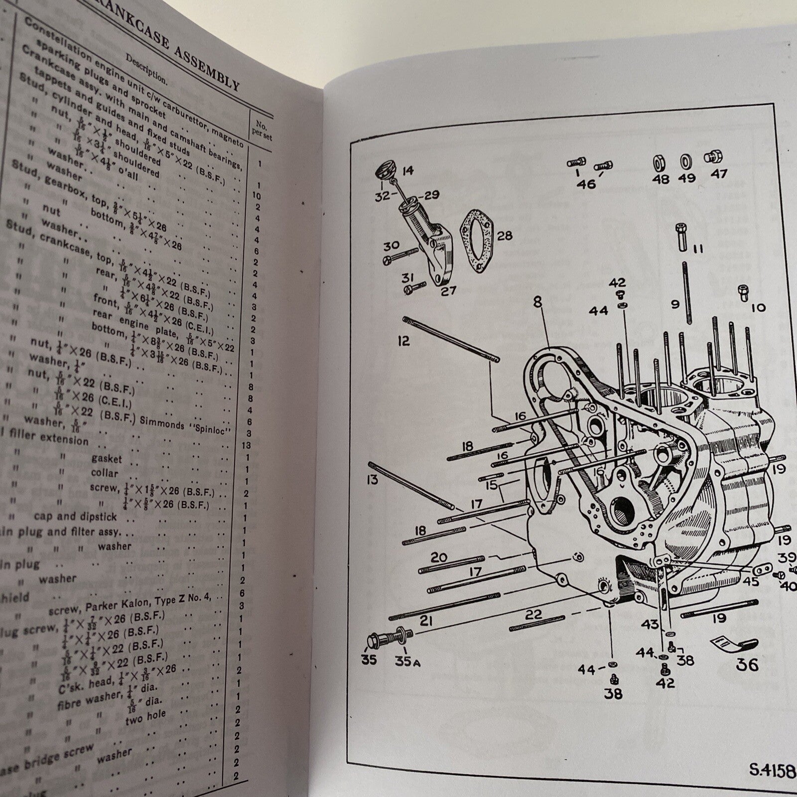 motorcycle Royal enfield “Constellation” spare &replacement parts manual