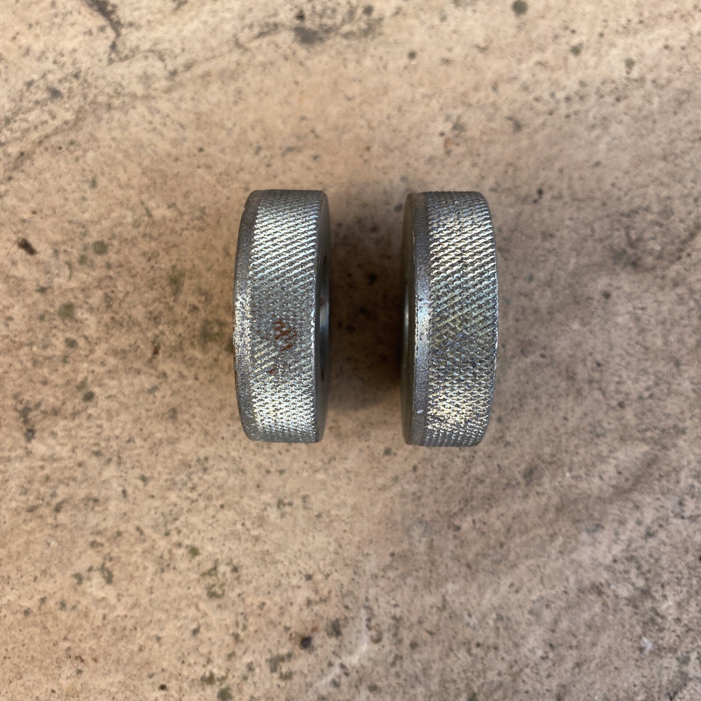 BSA A65 pre-oil Knurled swinging arm spacers 82-9537 82-9536