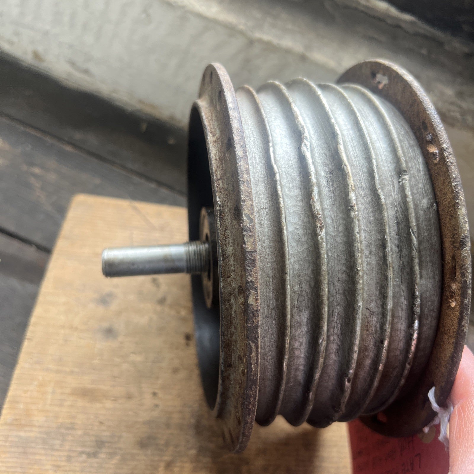 BSA Bantam D14 Late Full Width Front Hub With Spindle Assembly