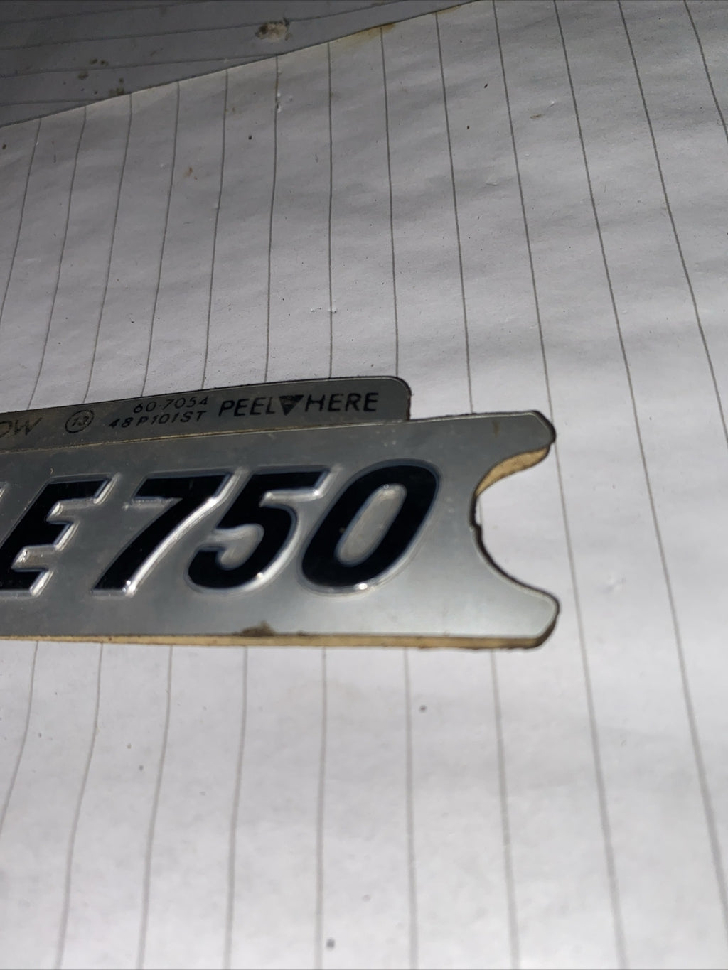 Triumph Bonneville 750 Silver Pair Of Side Panel Decals