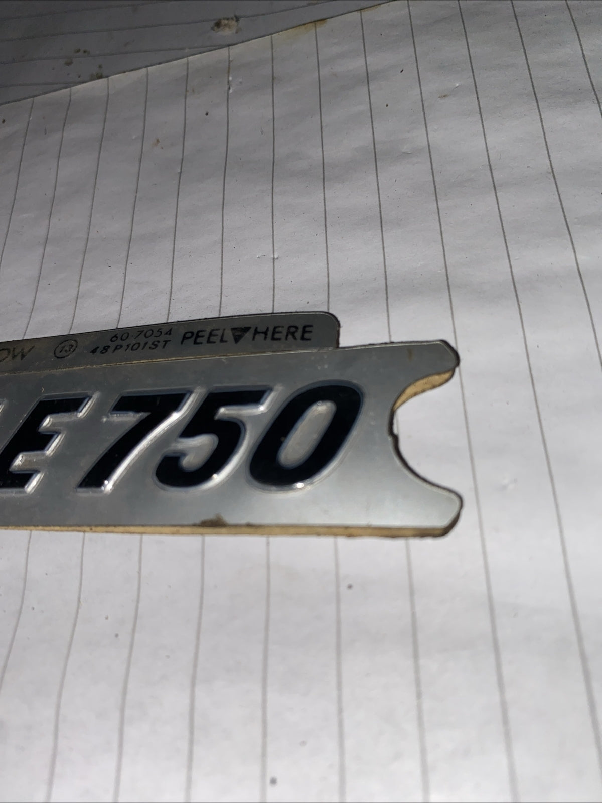 Triumph Bonneville 750 Silver Pair Of Side Panel Decals
