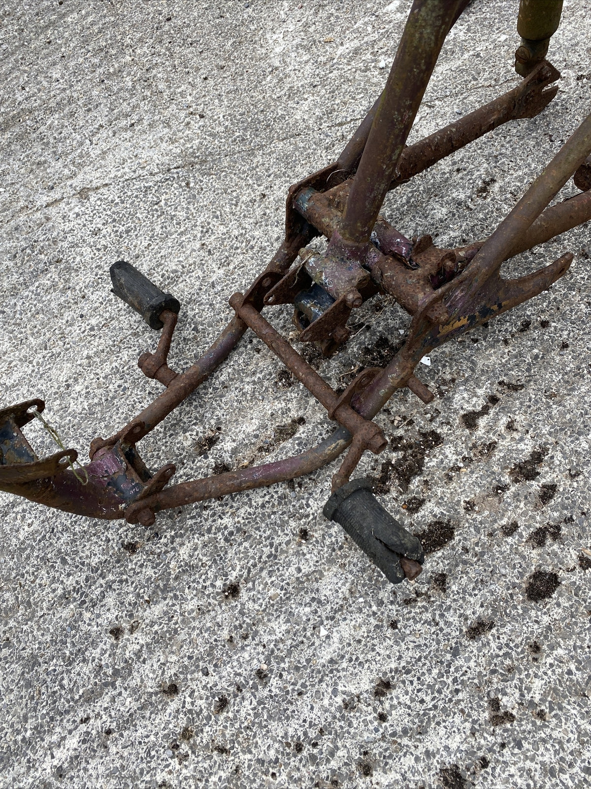 Old Vintage Villiers Motorcycle Motorbike frame